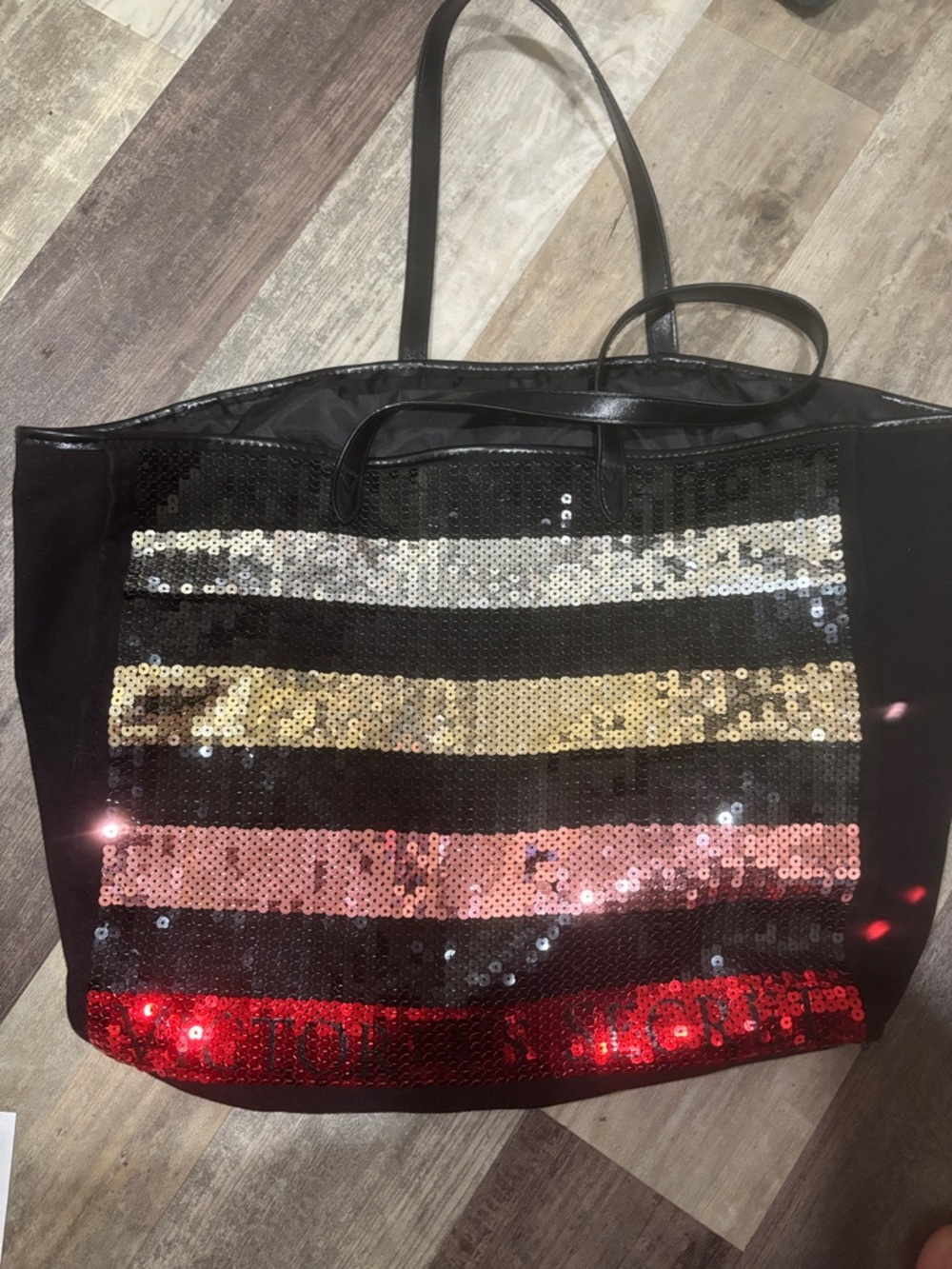 Victoria Secret sequin tote bag - Picture 2 of 4